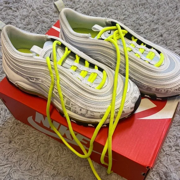 Nike hot sale yellow 97s